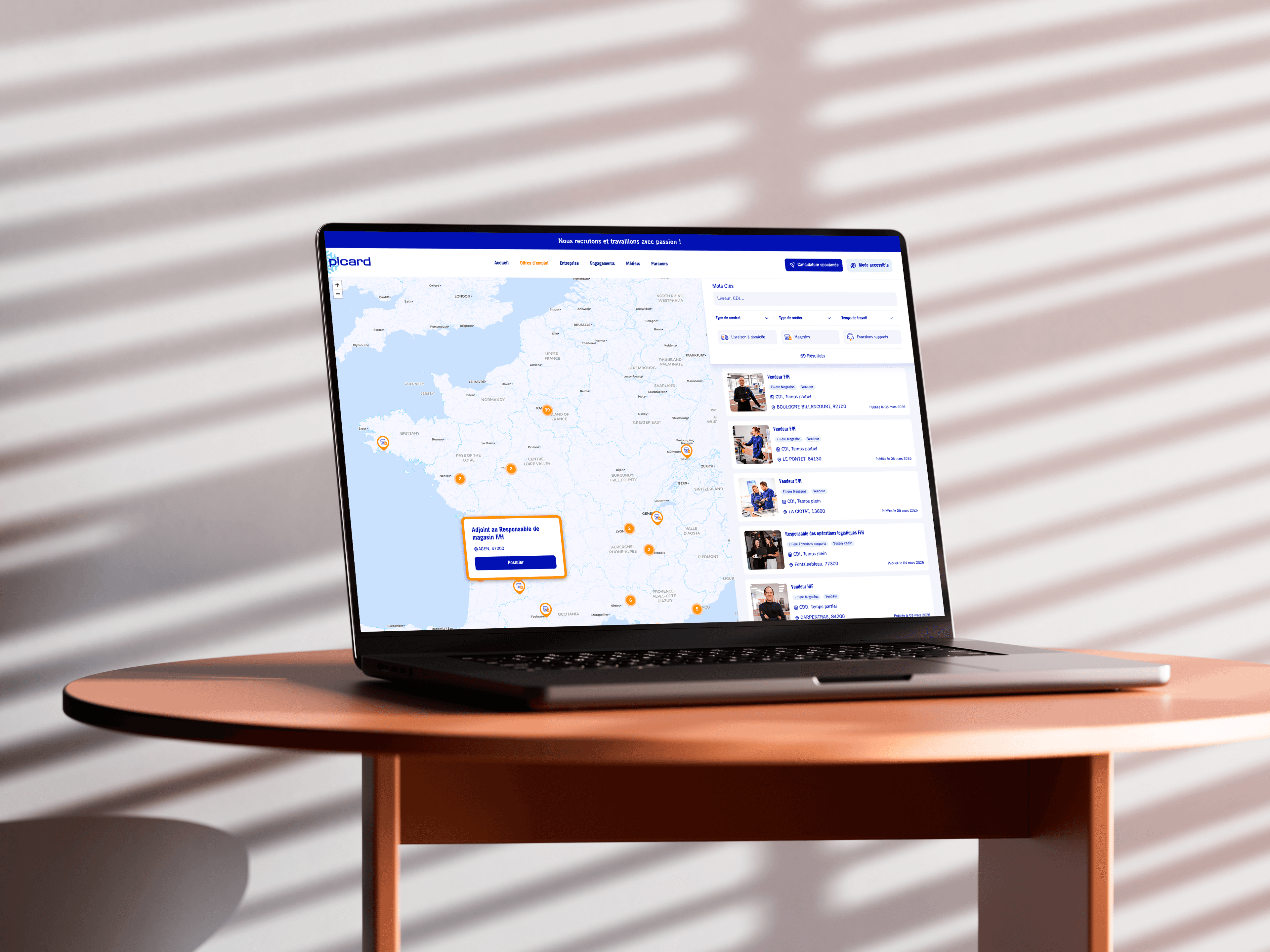 JobAffinity - Pages carrières intégrées avec synchronisation automatique des offres