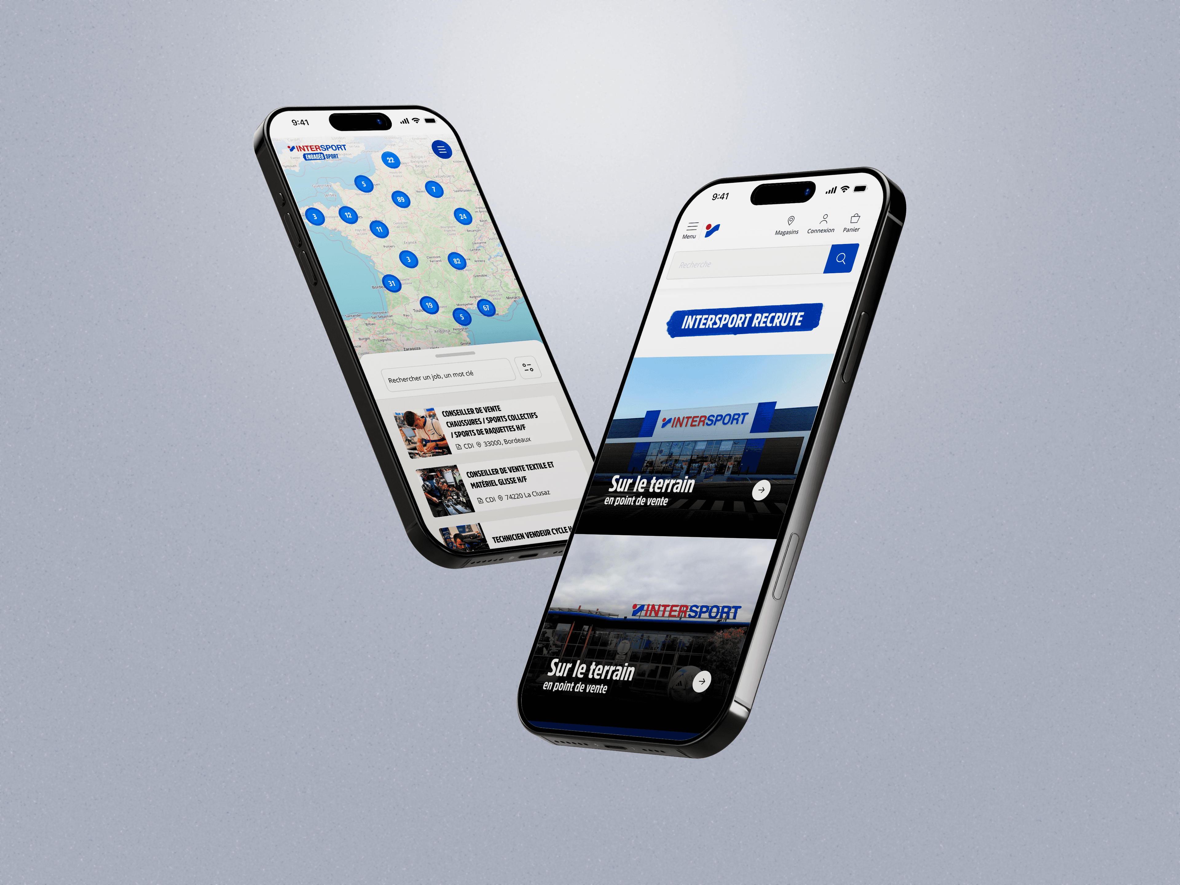 Aperçu responsive du site carrière Intersport